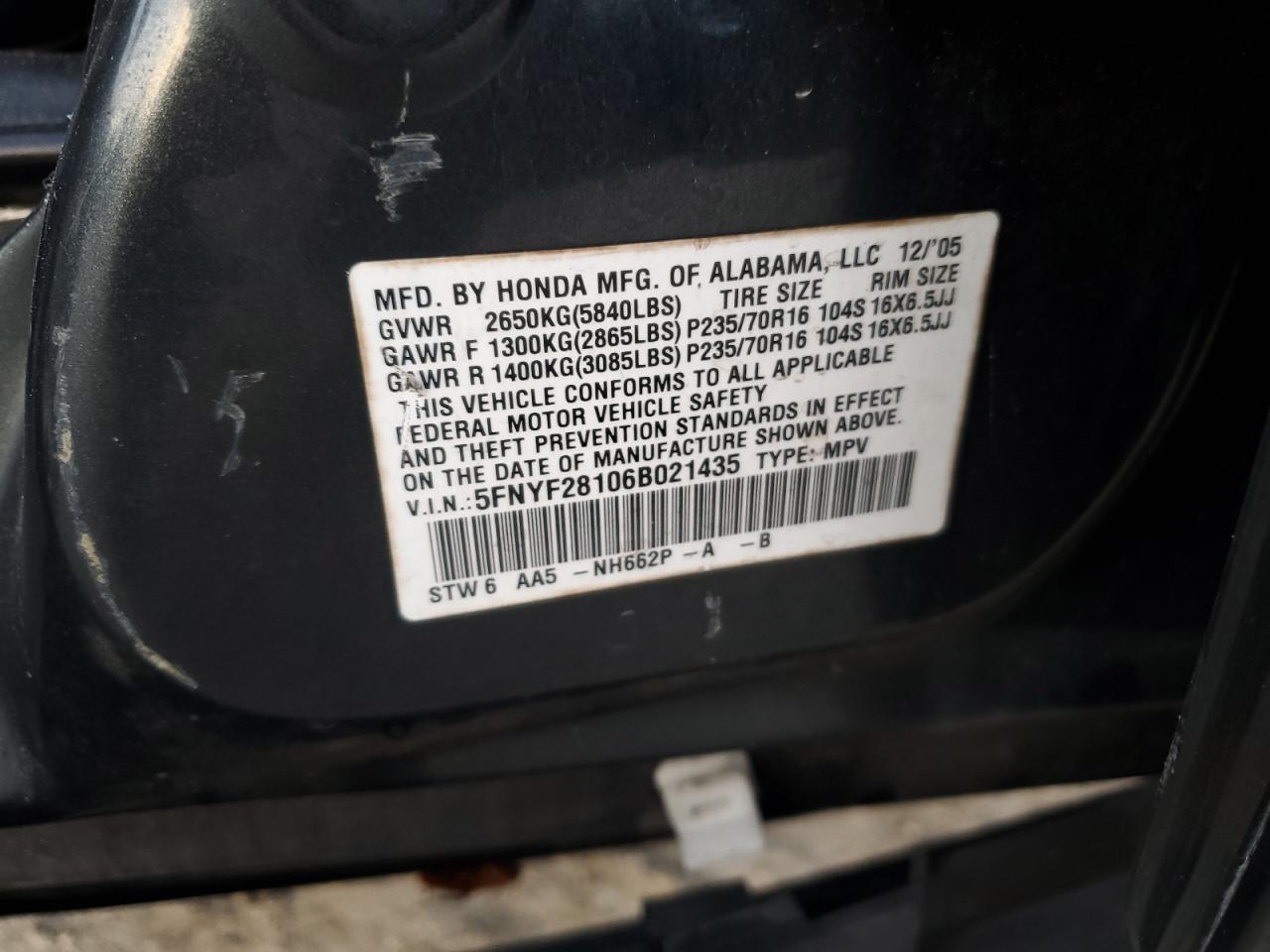 2006 Honda Pilot - Image 13