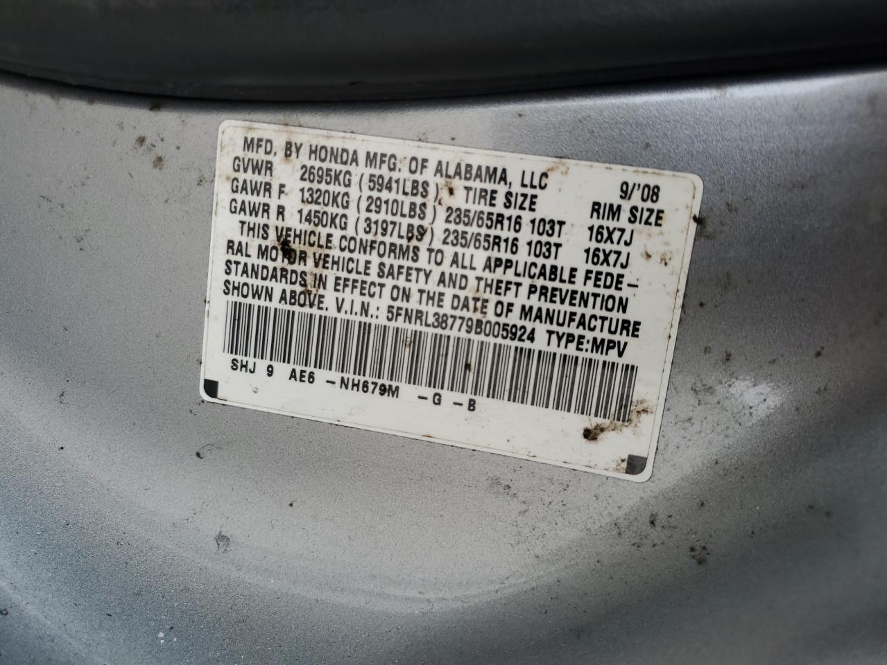2009 Honda Odyssey - Image 14