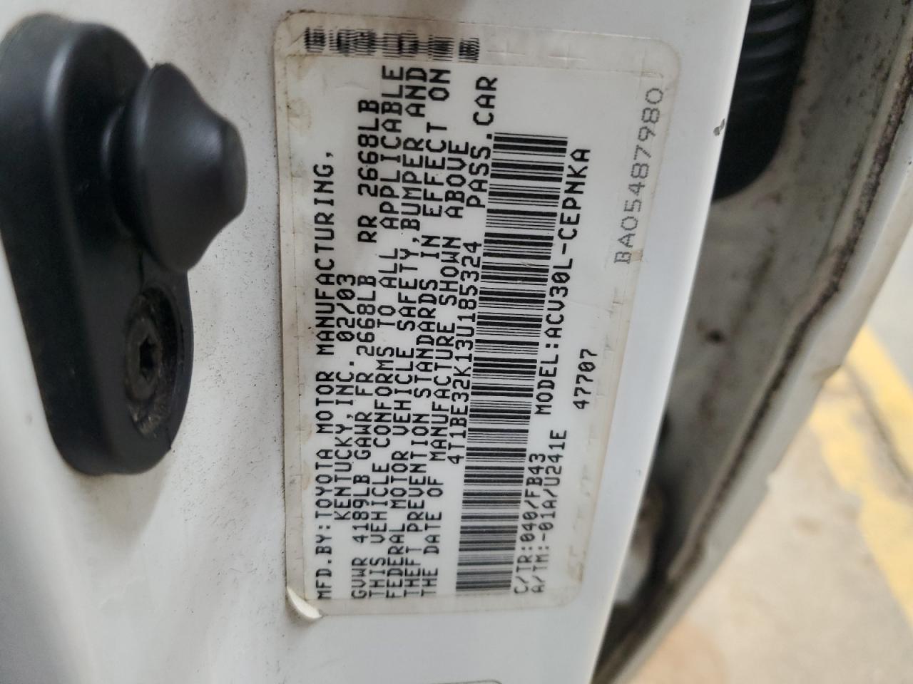 2003 Toyota Camry - Image 12