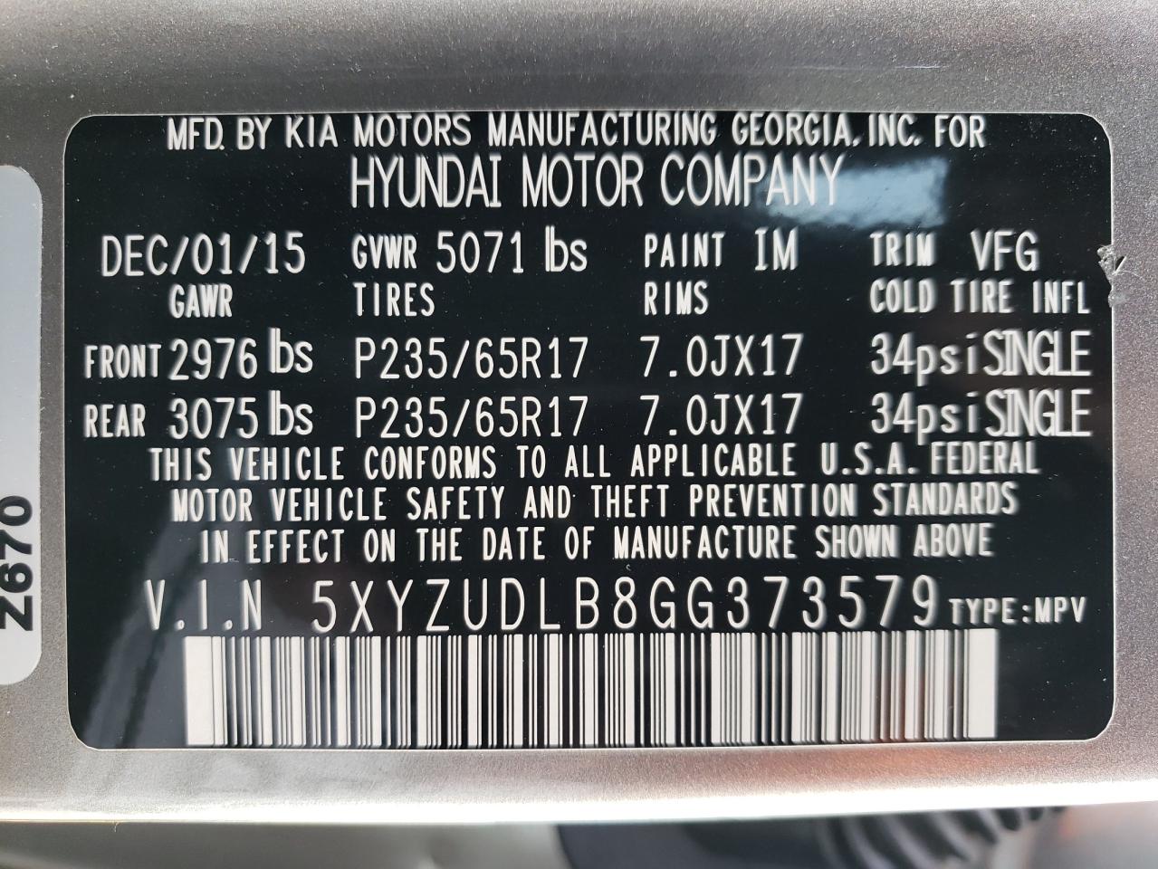 2016 Hyundai Santa Fe - Image 13
