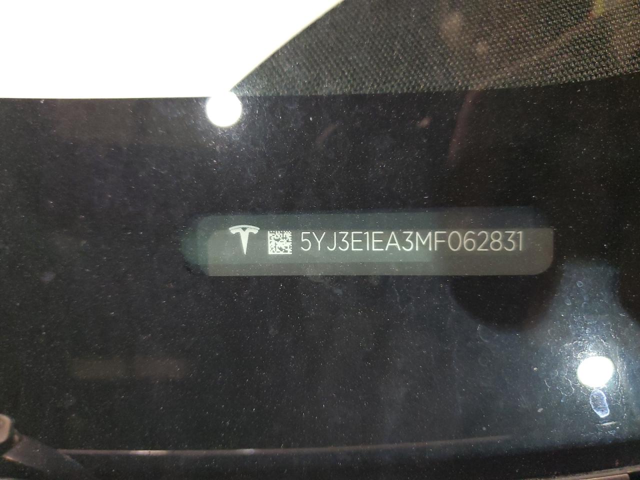 2021 Tesla Model 3 VIN: 5YJ3E1EA3MF062831 Lot: 79631794