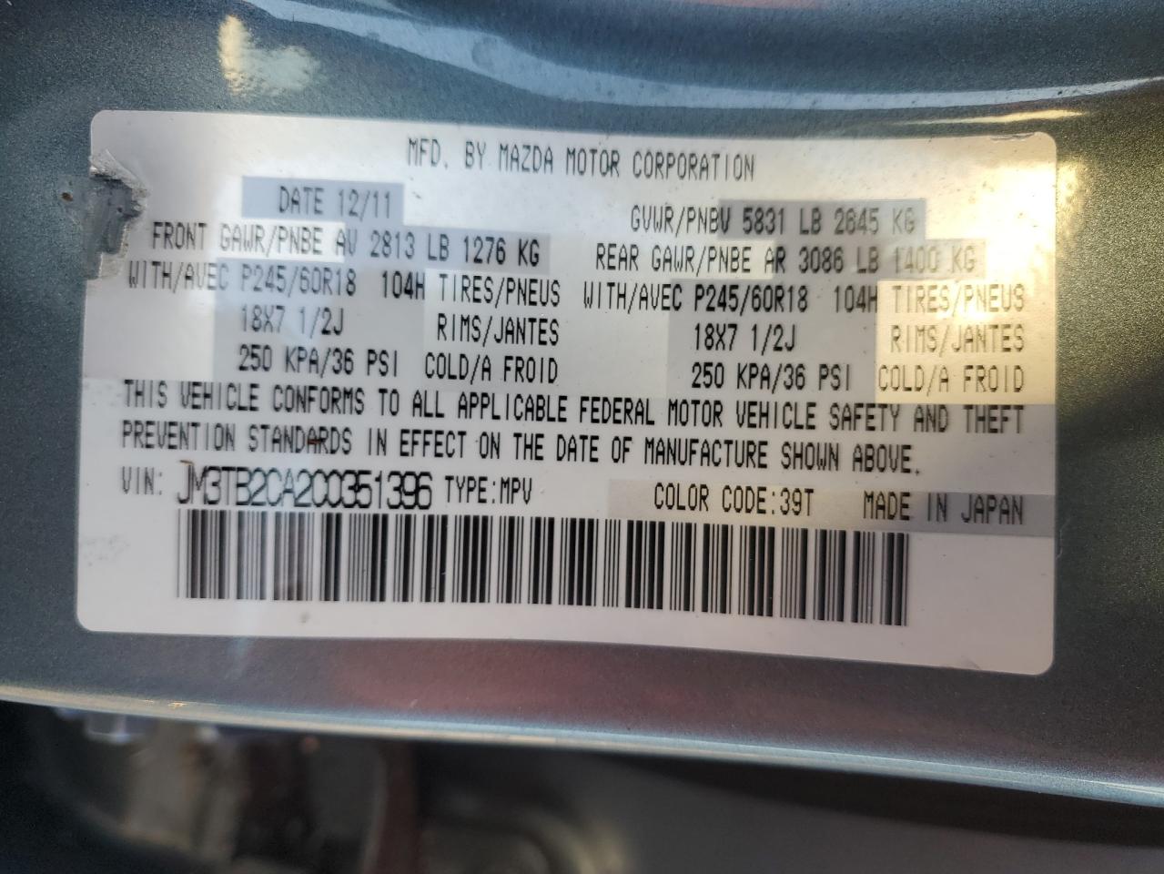 2012 Mazda CX-9 - Image 14