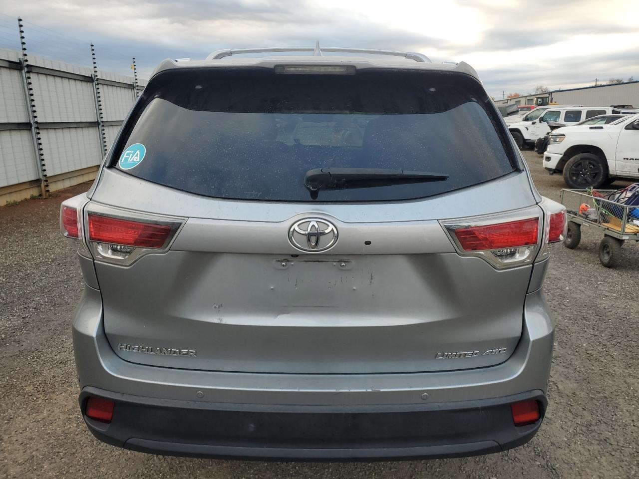 2016 Toyota Highlander Limited VIN: 5TDDKRFH8GS249439 Lot: 78705094