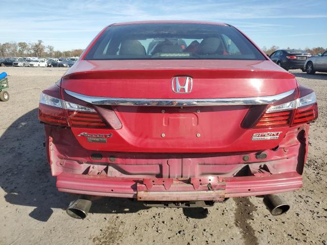  HONDA ACCORD 2017 Czerwony