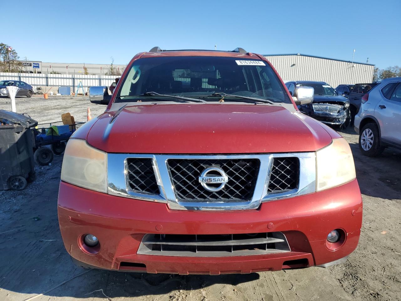 2008 Nissan Armada Se VIN: 5N1BA08D18N608570 Lot: 81634484