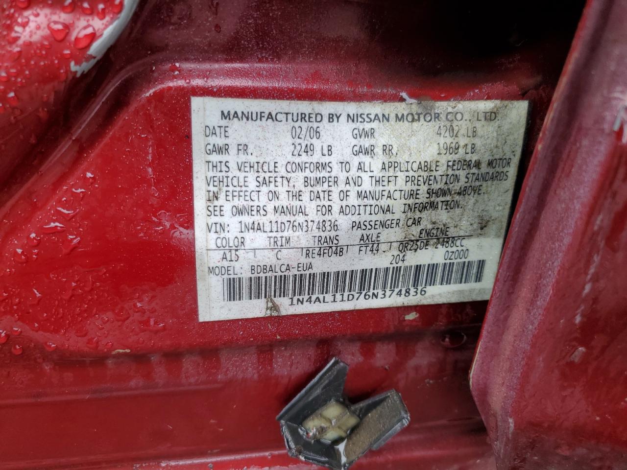 2006 Nissan Altima - Image 14