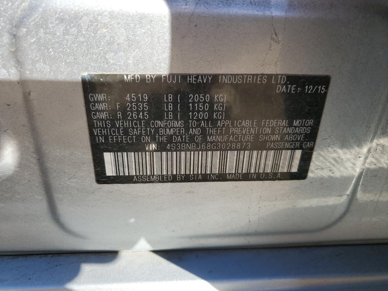 2016 Subaru Legacy - Image 12