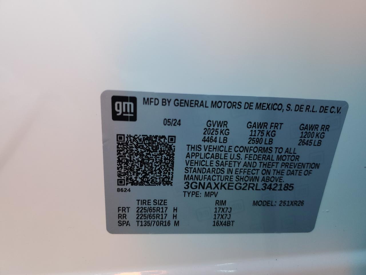 3GNAXKEG2RL342185 2024 CHEVROLET EQUINOX - Image 15