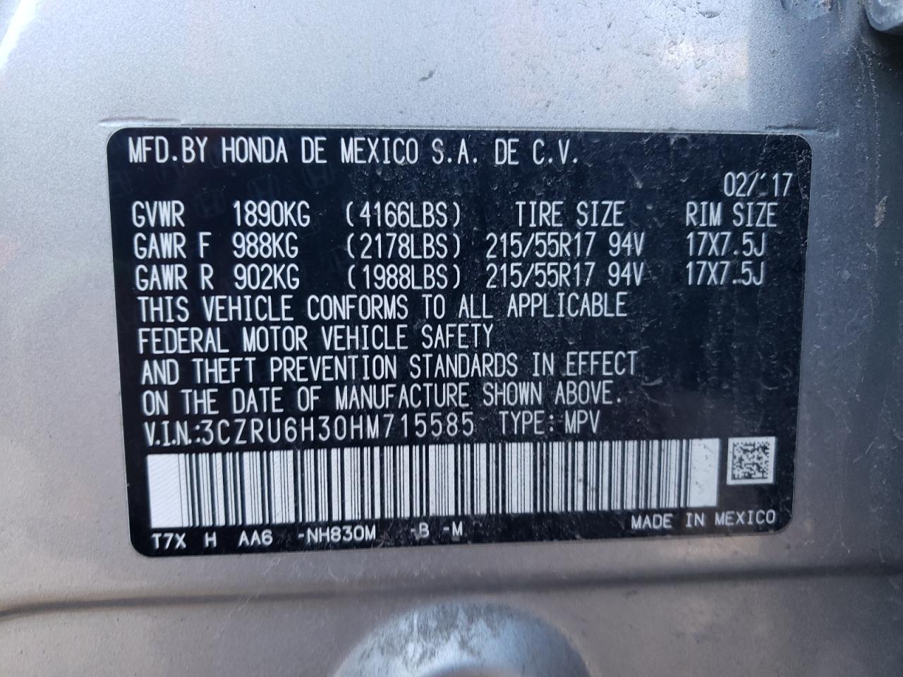2017 Honda HR-V - Image 14
