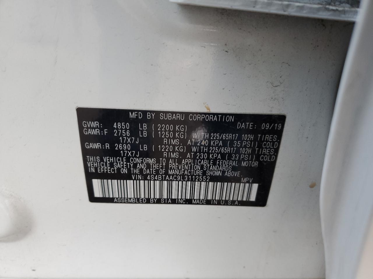 2020 Subaru Legacy - Image 13