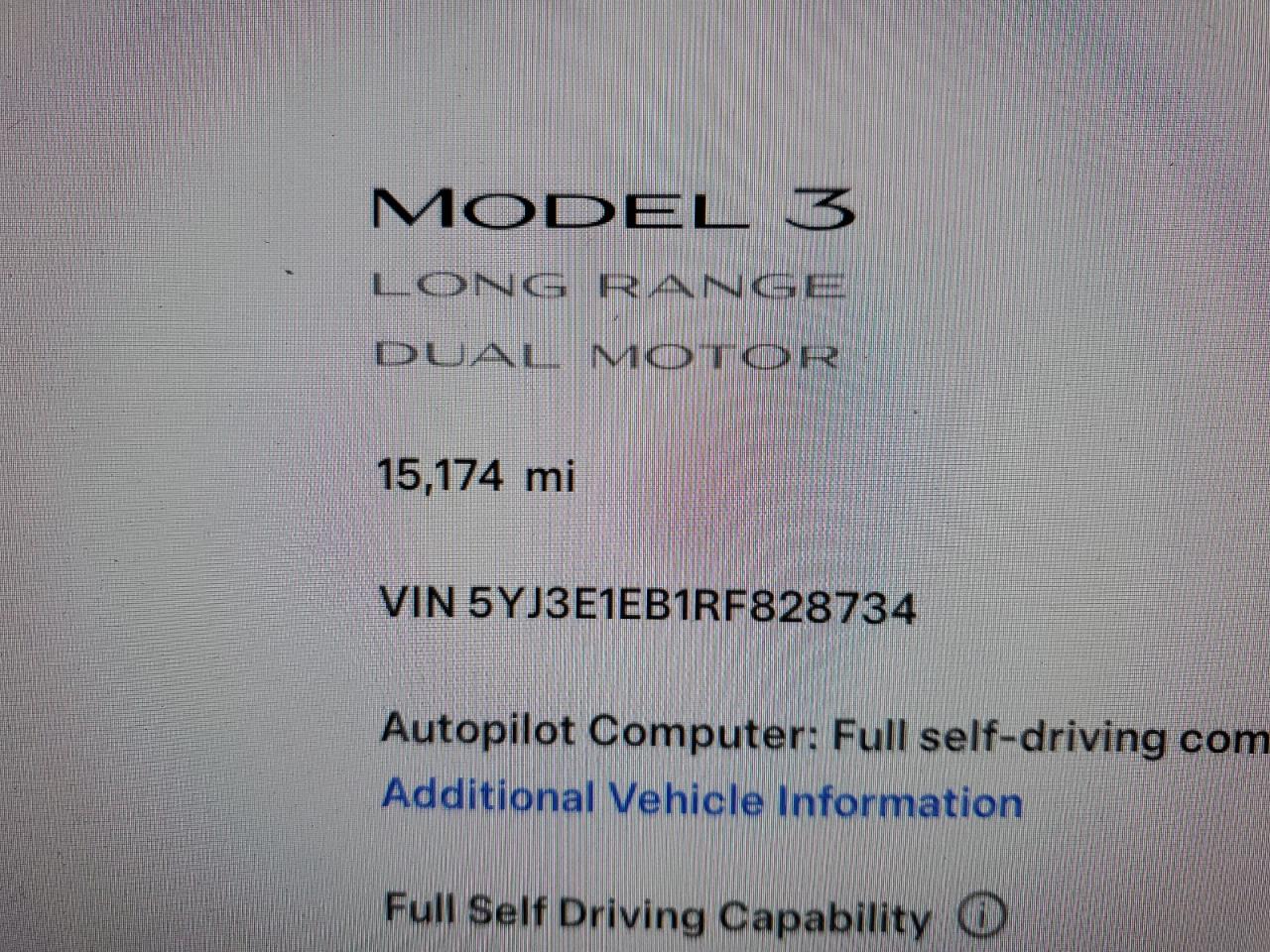 2024 Tesla Model 3 VIN: 5YJ3E1EB1RF828734 Lot: 80325614