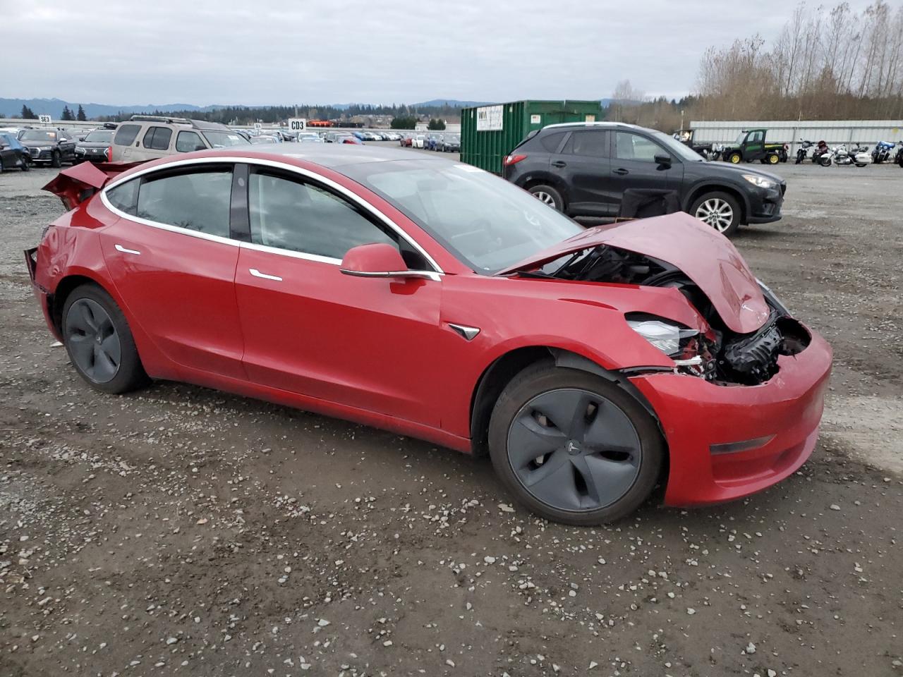 VIN 5YJ3E1EA5LF745340 2020 TESLA MODEL 3 no.4