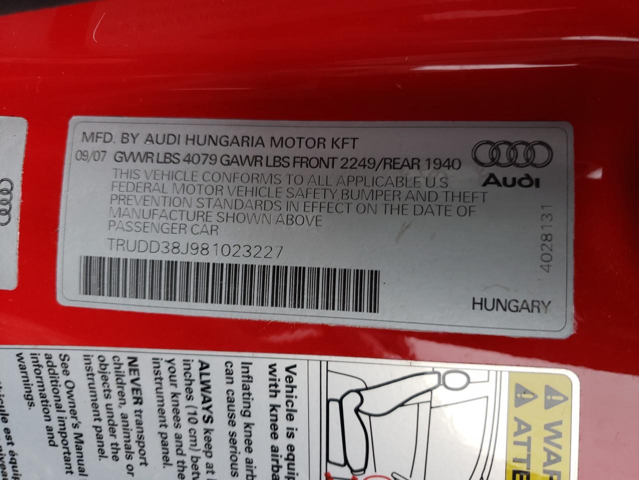 2008 Audi TT - Image 12