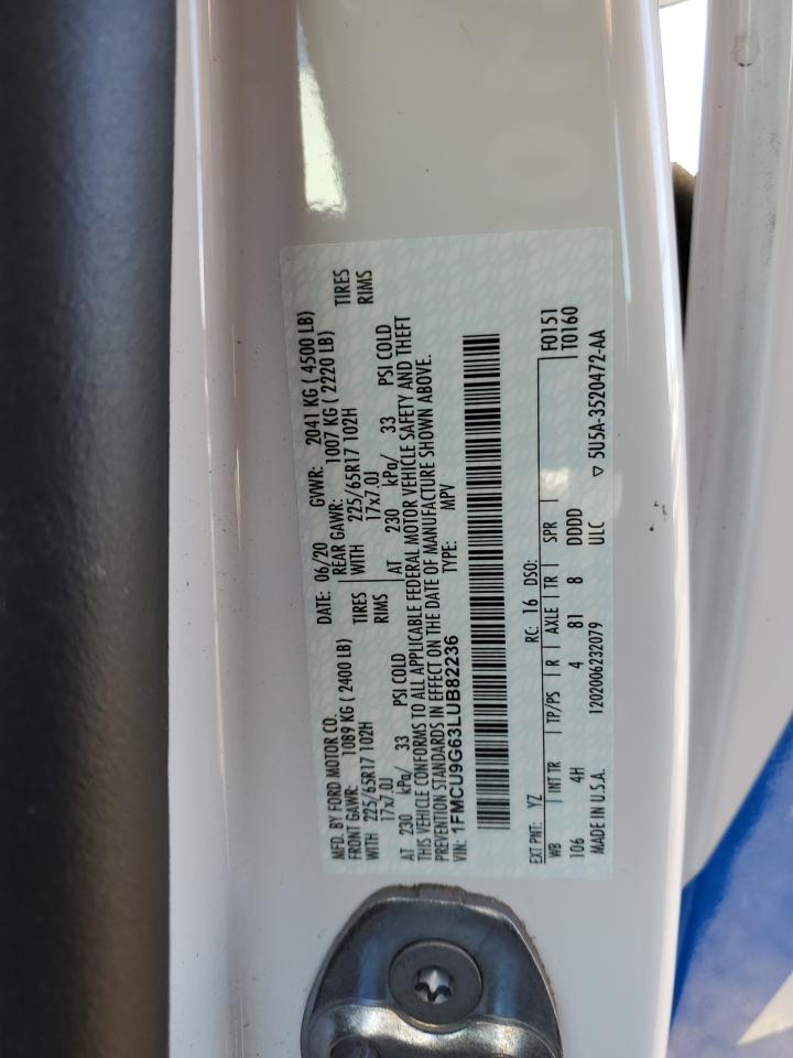 1FMCU9G63LUB82236 2020 FORD ESCAPE - Image 15