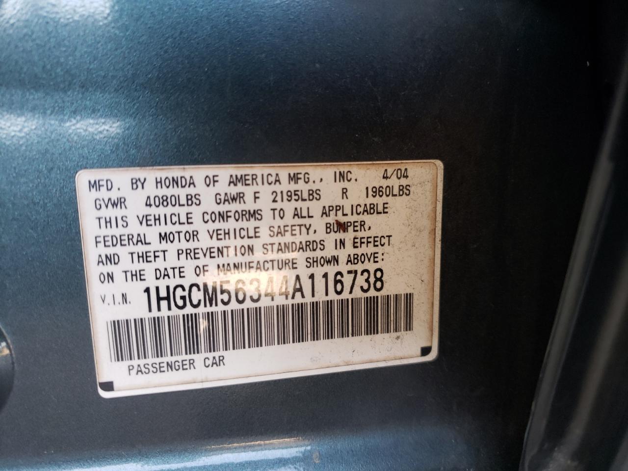 2004 Honda Accord - Image 14