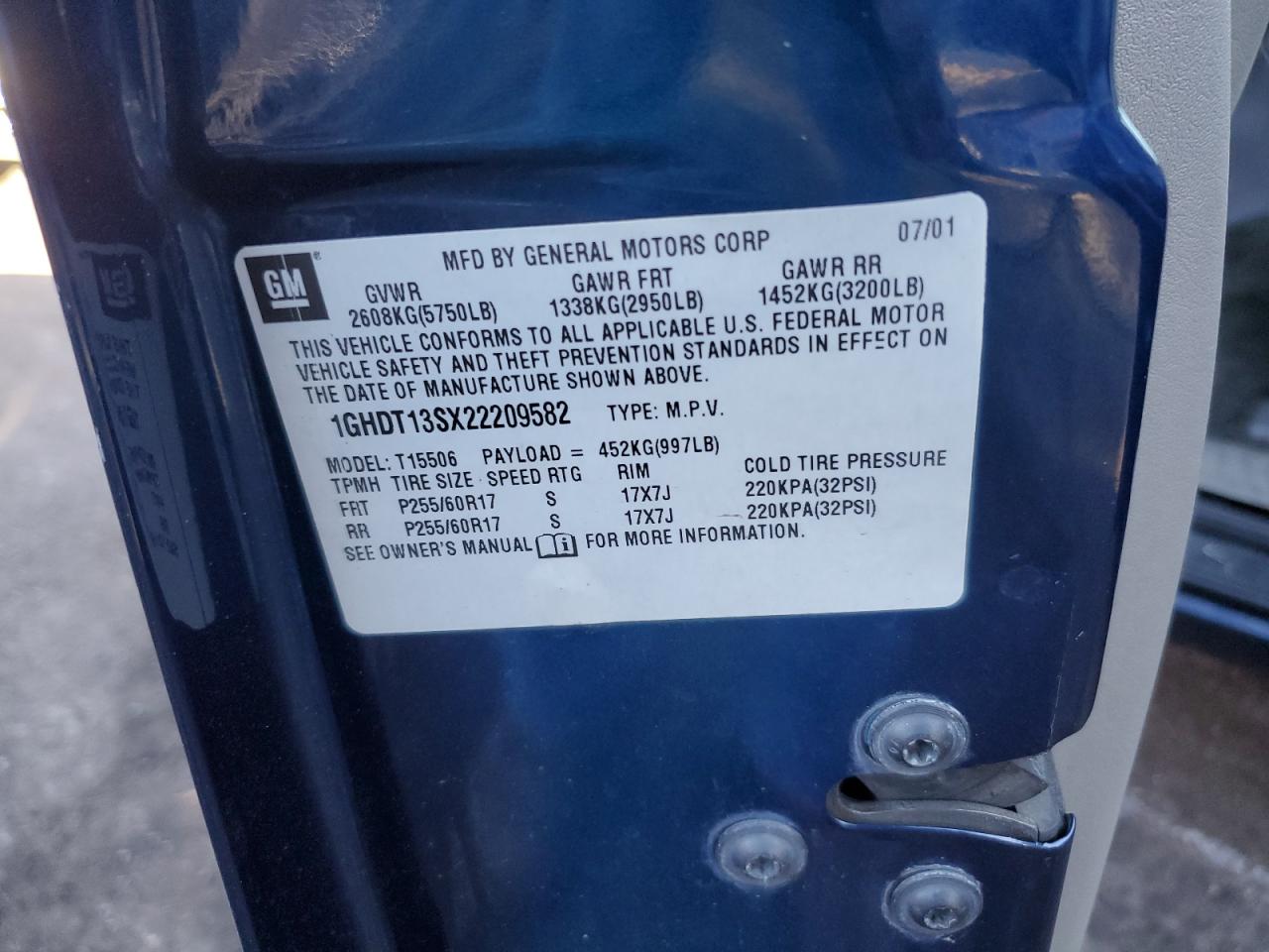 2002 Oldsmobile Bravada - Image 16