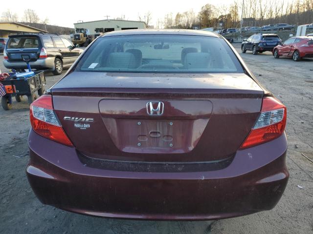  HONDA CIVIC 2012 Burgundy