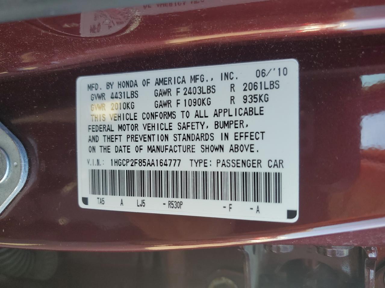 2010 Honda Accord - Image 12