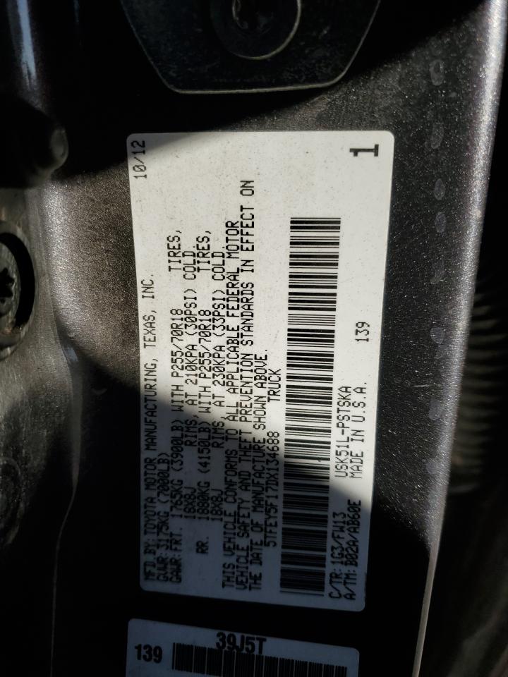 VIN 5TFEY5F17DX134688 2013 TOYOTA TUNDRA no.12