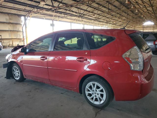  TOYOTA PRIUS 2012 Czerwony