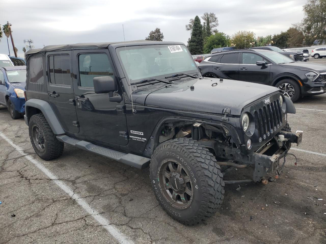 VIN 1C4BJWDG9EL201417 2014 JEEP WRANGLER no.4