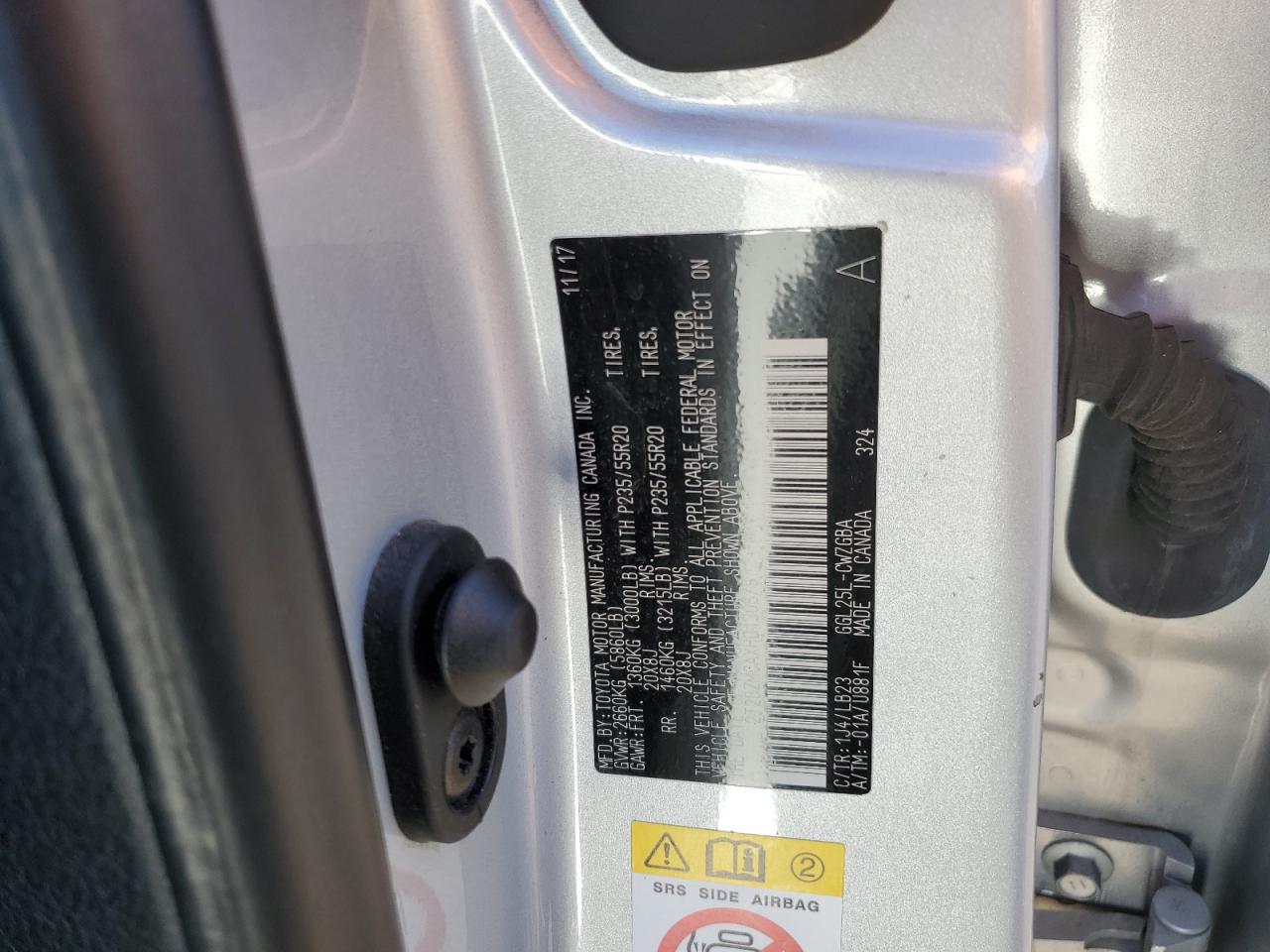 2017 Lexus Rx 350 Base VIN: 2T2BZMCAXHC130679 Lot: 80424994