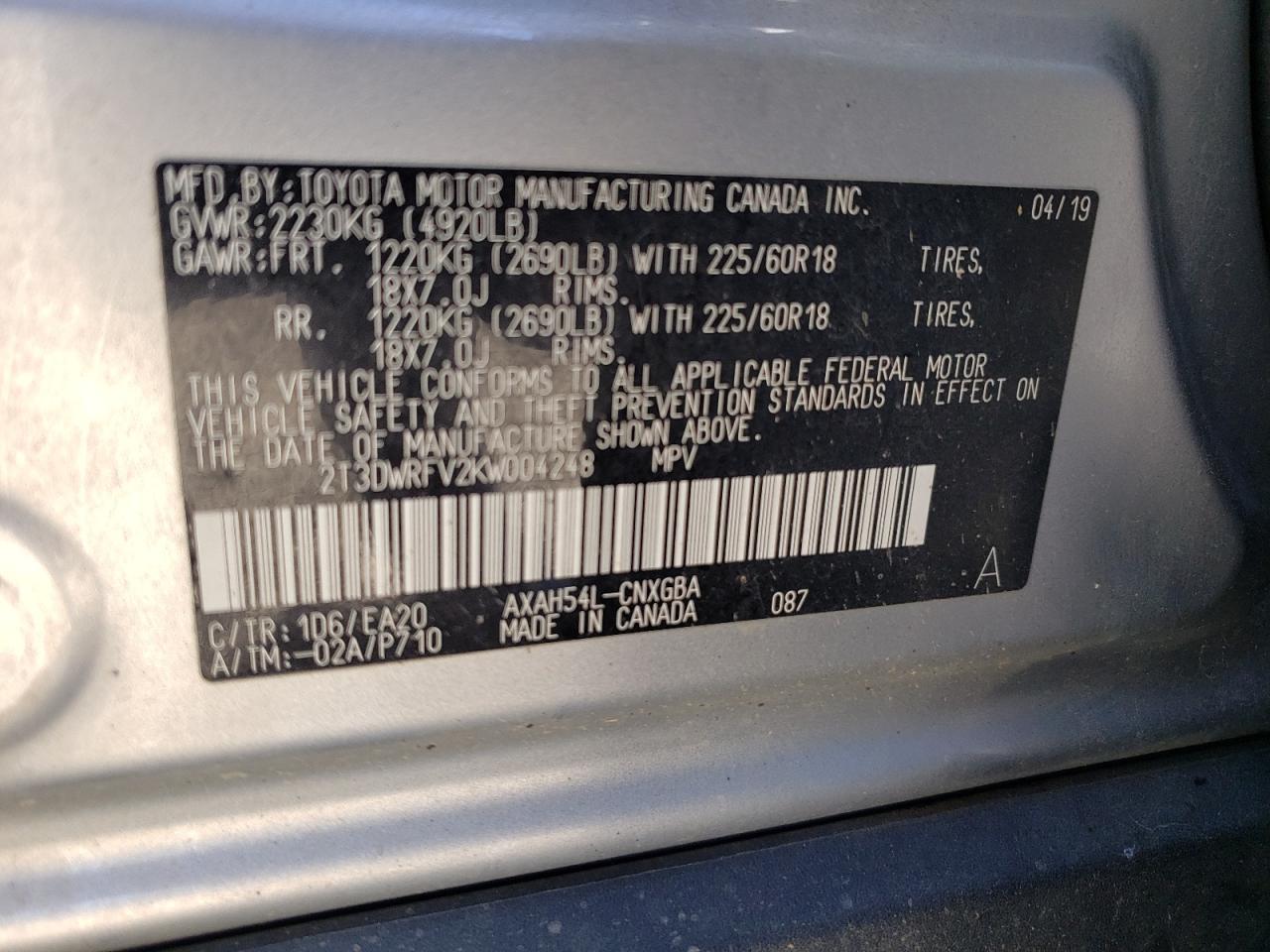 2019 Toyota RAV 4 - Image 13