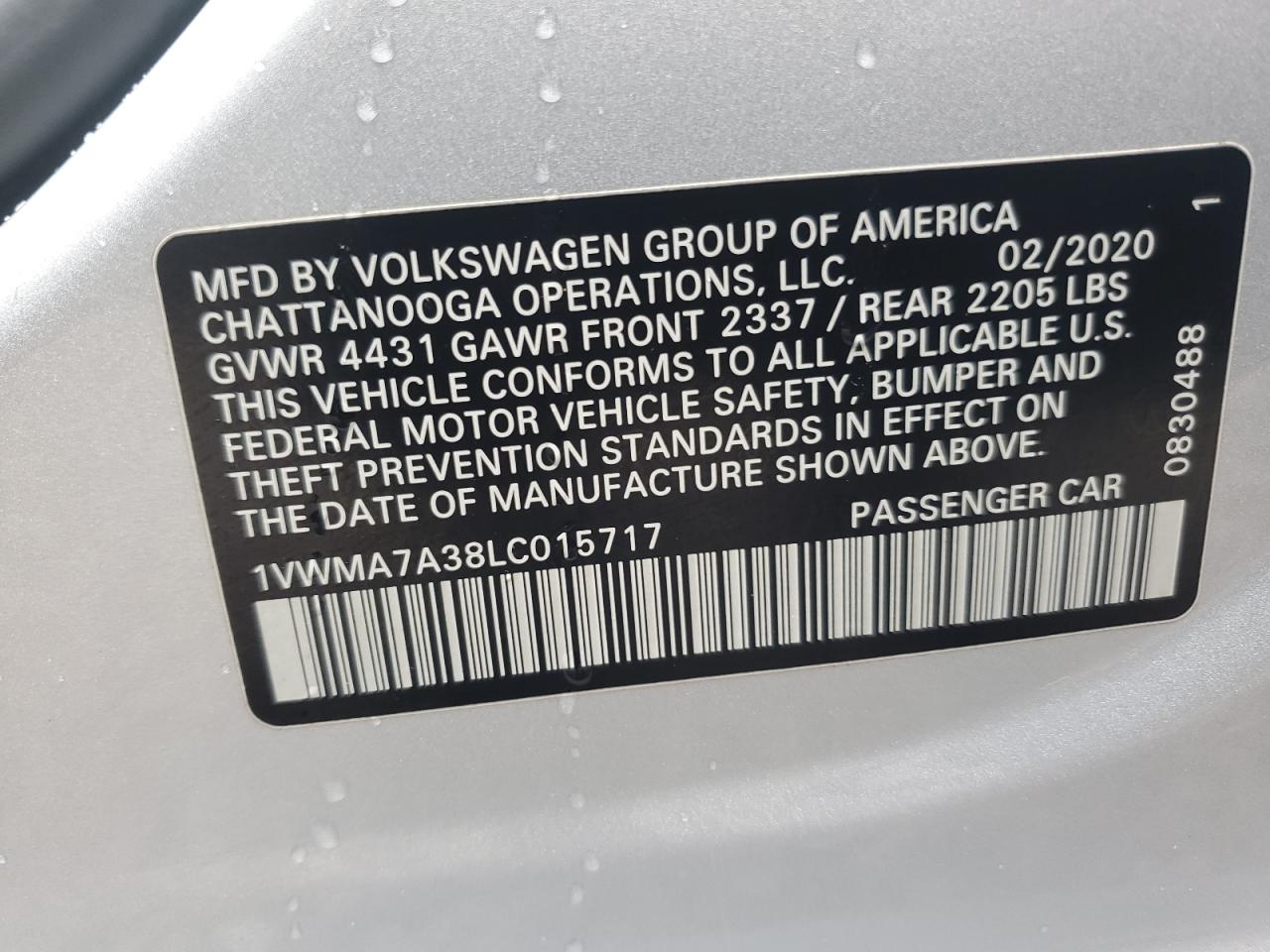 2020 Volkswagen Passat - Image 13