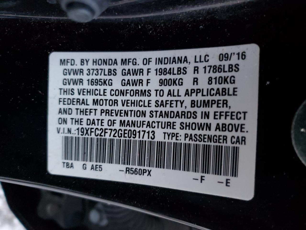 2016 Honda Civic - Image 12