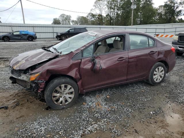  HONDA CIVIC 2012 Maroon