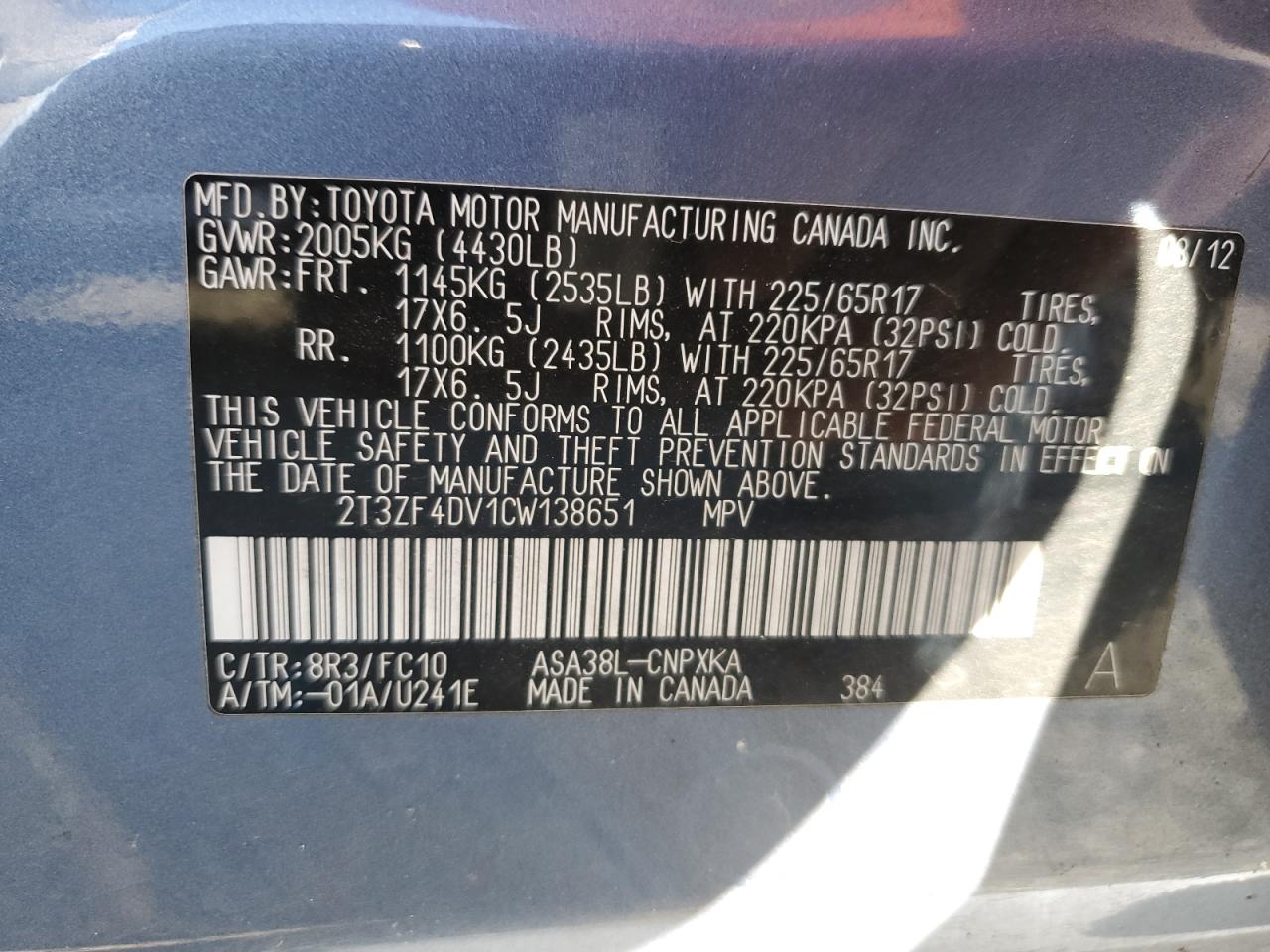 2012 Toyota RAV 4 - Image 13
