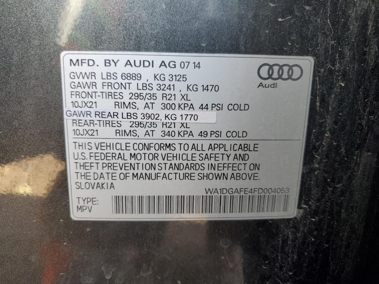 2015 Audi Q7 - Image 13