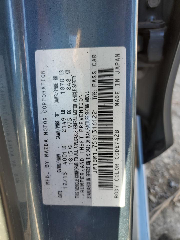 2016 Mazda 3 Sport VIN: JM1BM1U75G1316122 Lot: 56224345