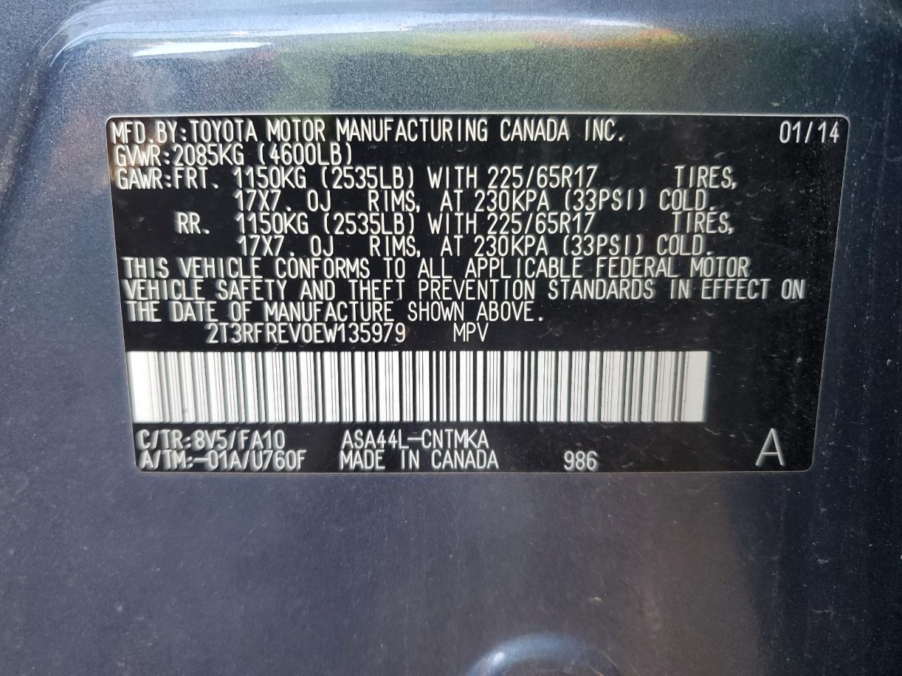 2014 Toyota RAV 4 - Image 13