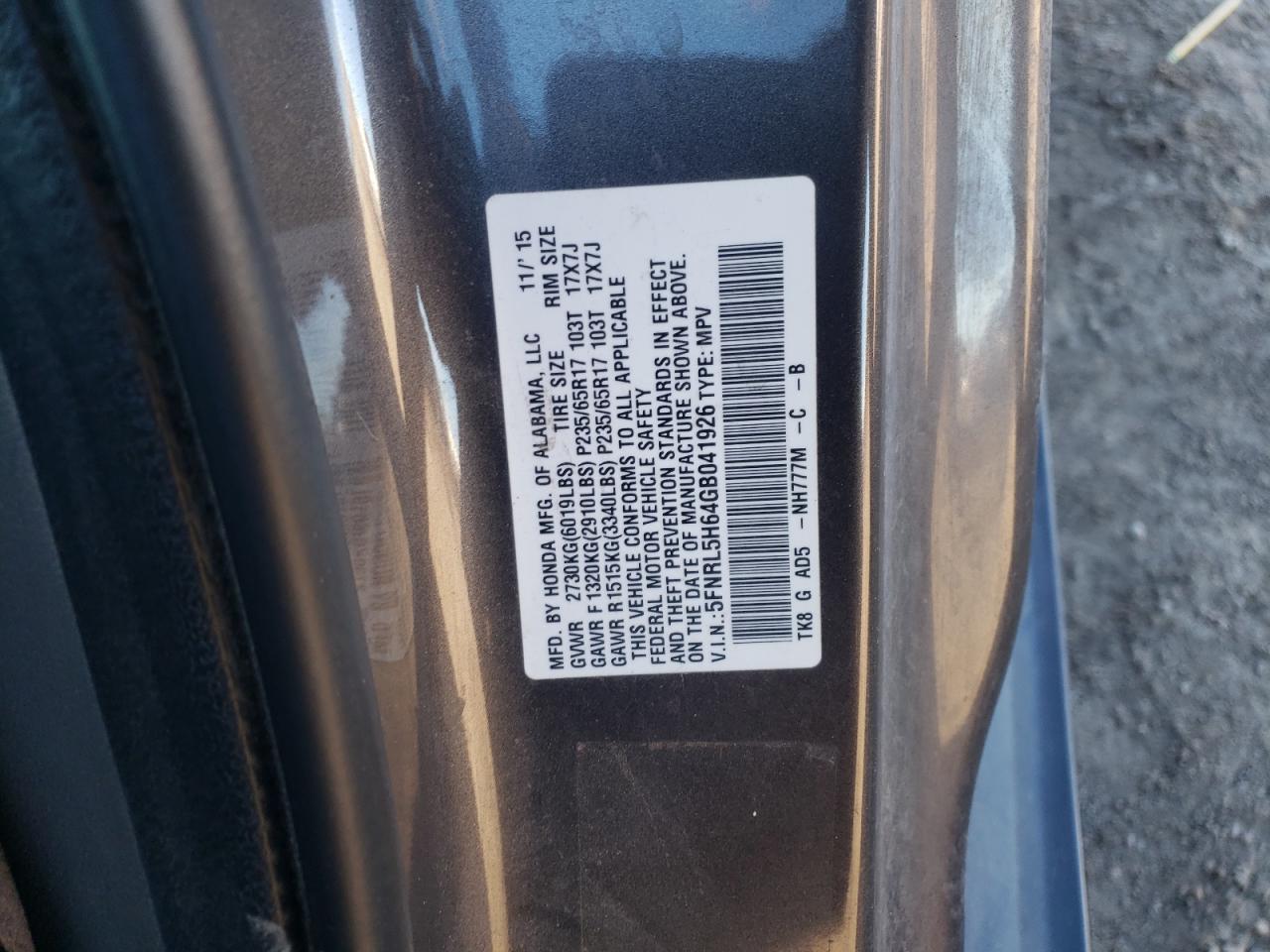 2016 Honda Odyssey - Image 13