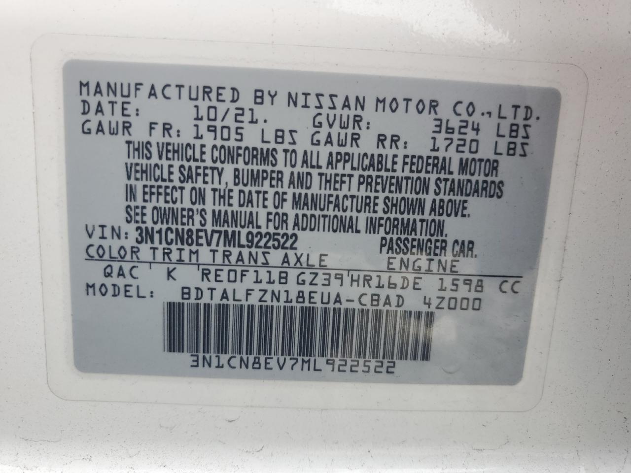 2021 Nissan Versa - Image 15