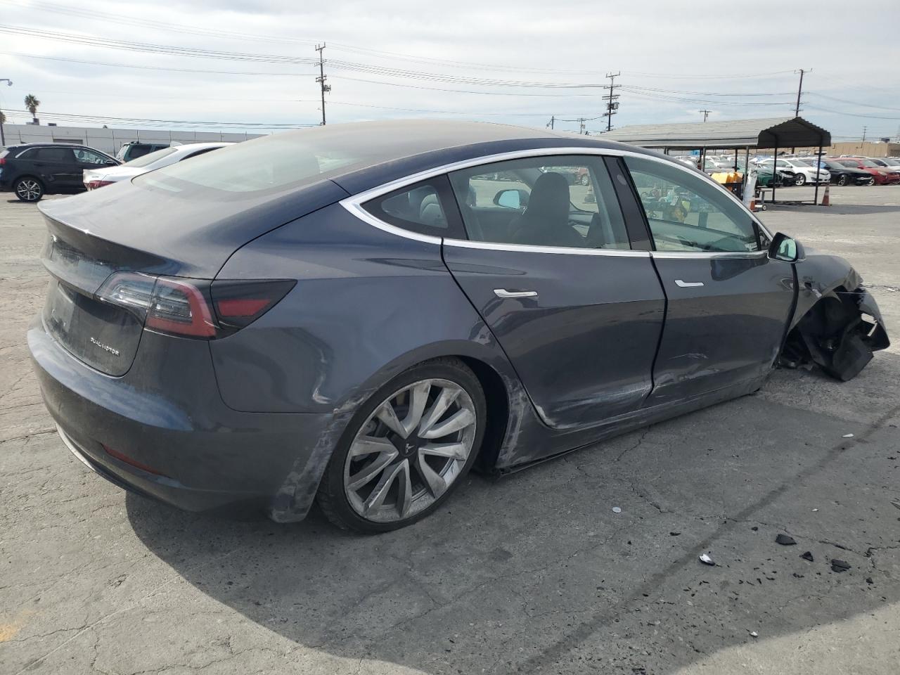 VIN 5YJ3E1EB8JF185190 2018 TESLA MODEL 3 no.3