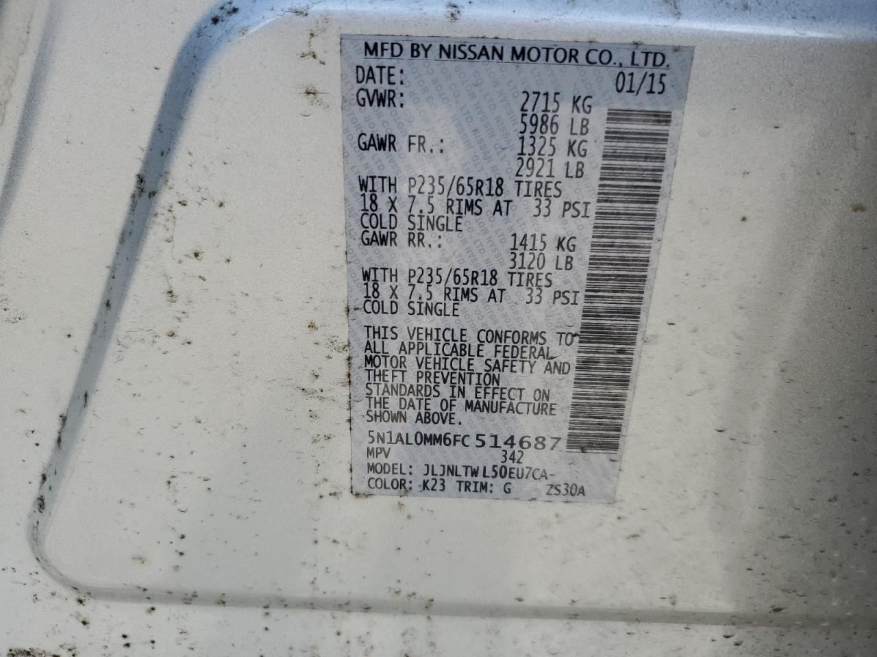 2015 Infiniti QX60 - Image 15