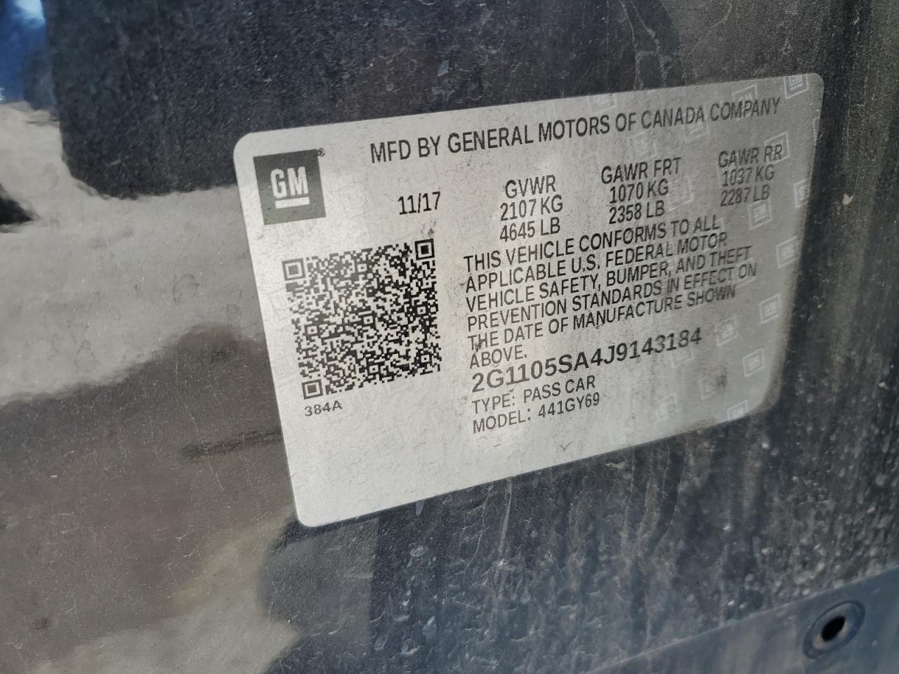 2018 Chevrolet Impala - Image 13