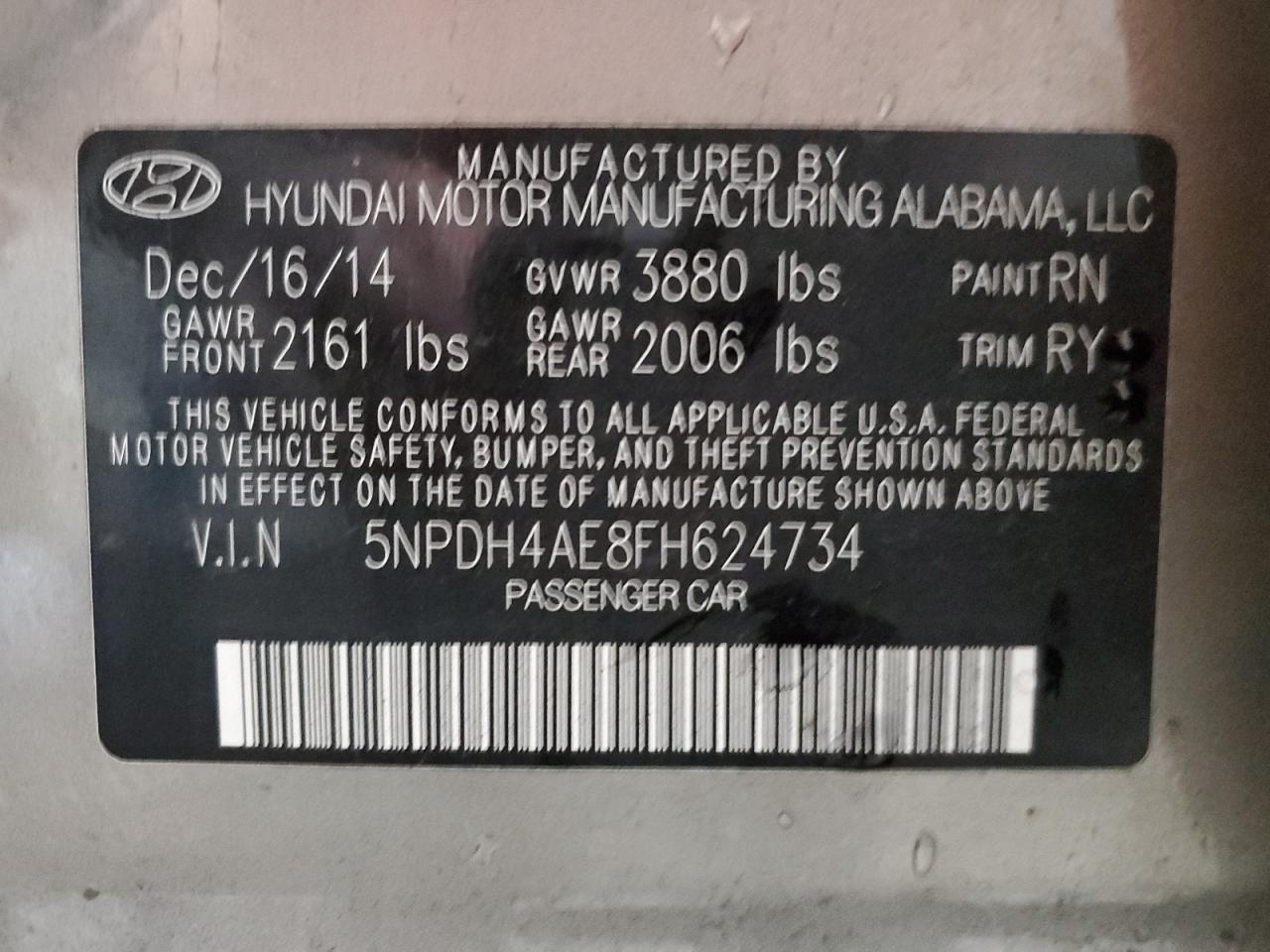 2015 Hyundai Elantra - Image 12