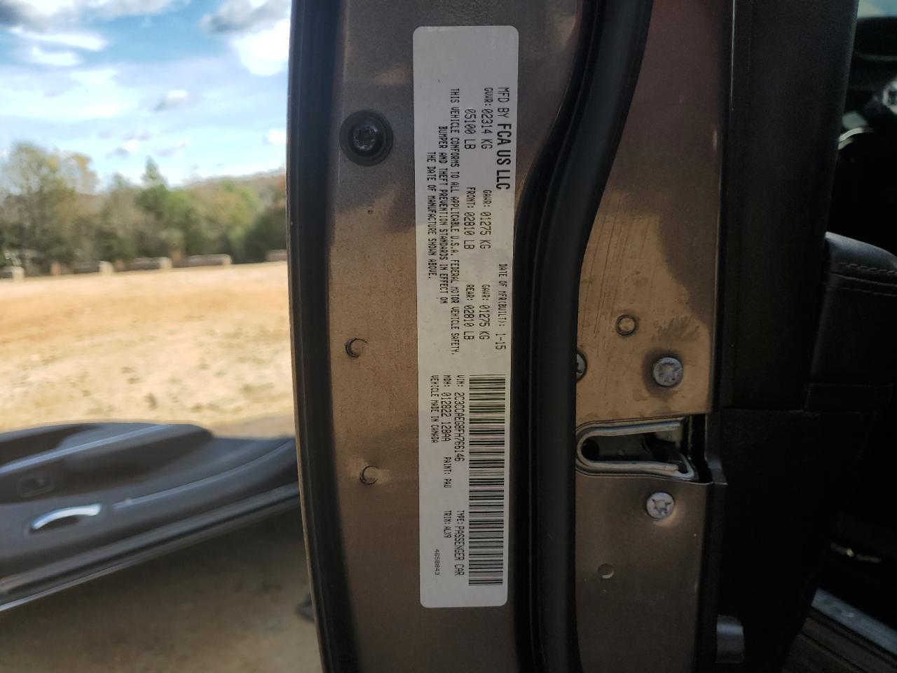 2015 Chrysler 300C VIN: 2C3CCAEG8FH766146 Lot: 80468174