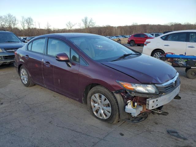  HONDA CIVIC 2012 Burgundy