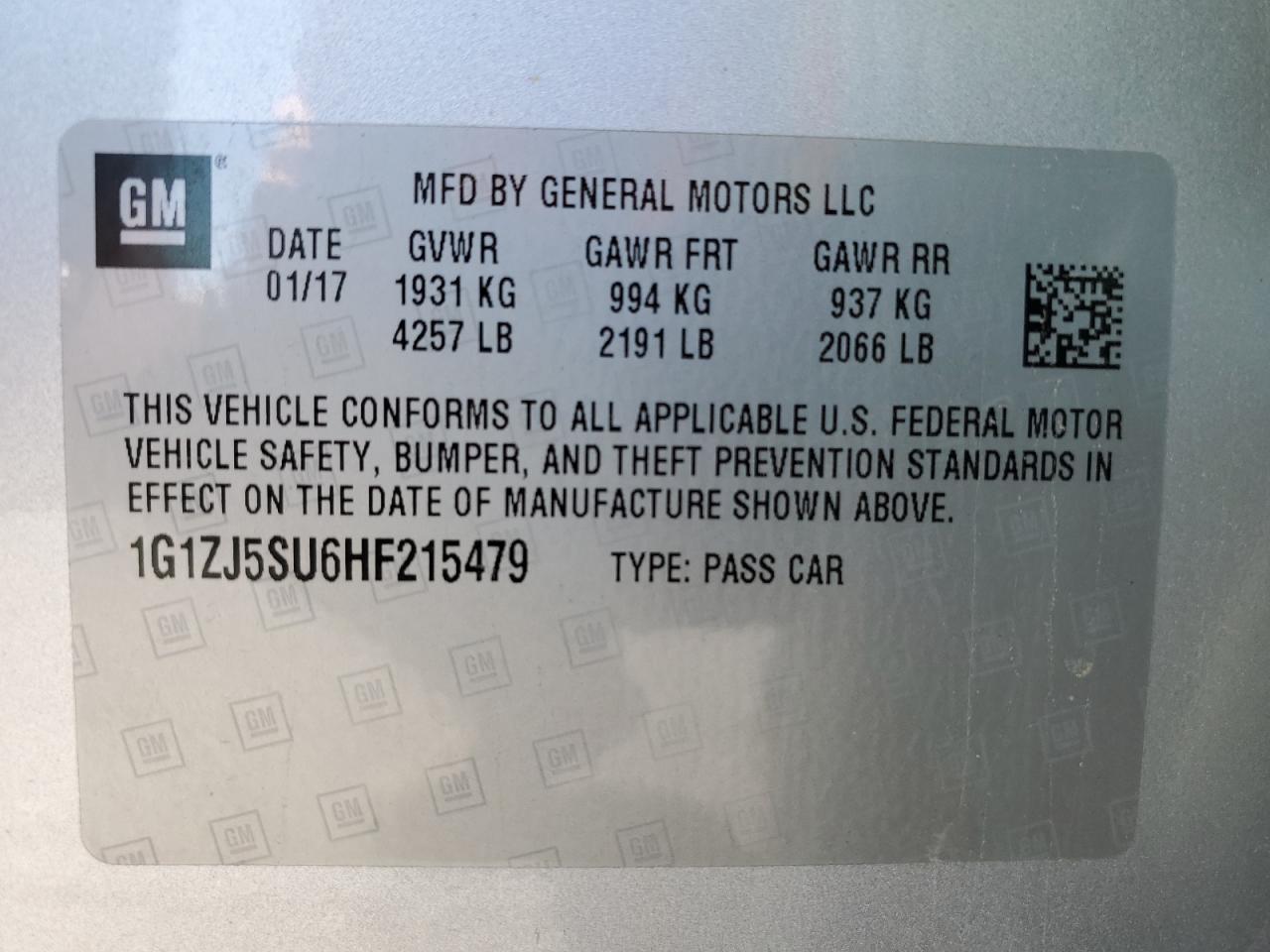 2017 Chevrolet Malibu - Image 13