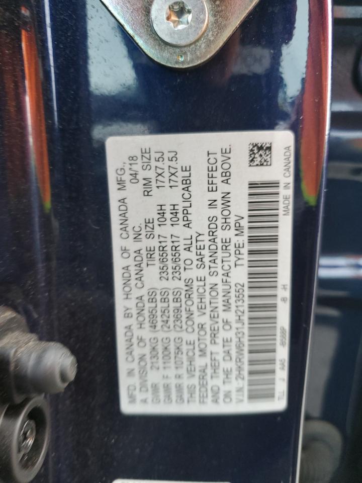 2HKRW6H31JH213552 2018 Honda Cr-V Lx