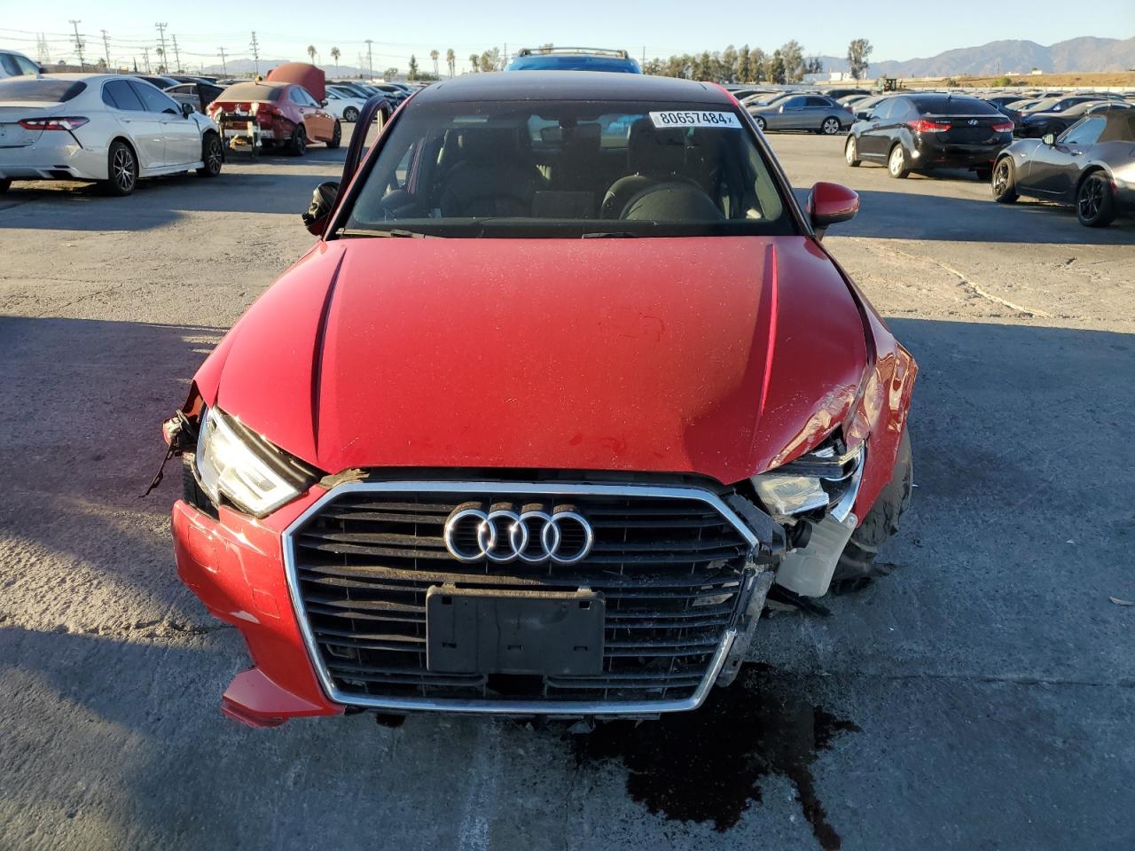 2018 Audi A3 Premium VIN: WAUAUGFF3J1052938 Lot: 80657484