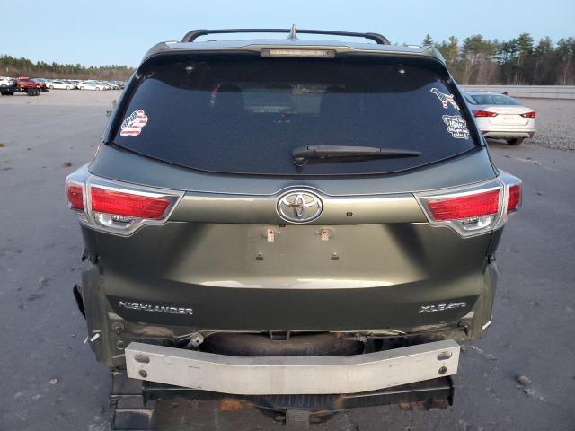  TOYOTA HIGHLANDER 2016 Zielony