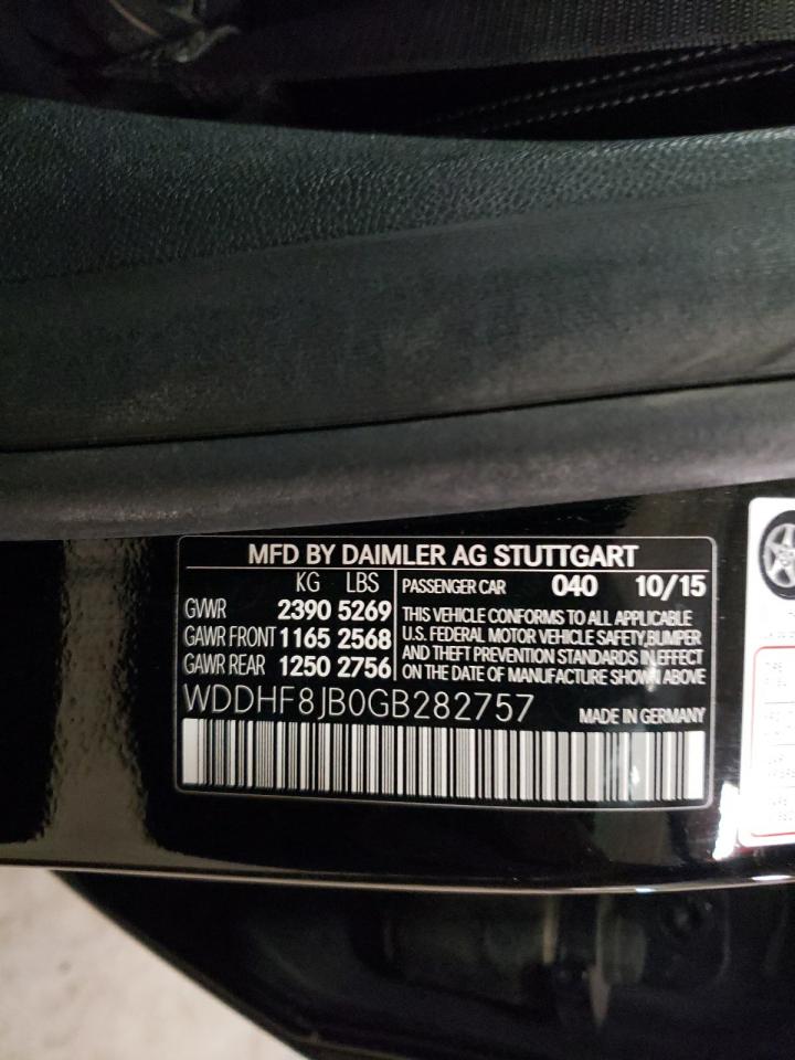 VIN WDDHF8JB0GB282757 2016 MERCEDES-BENZ E-CLASS no.12