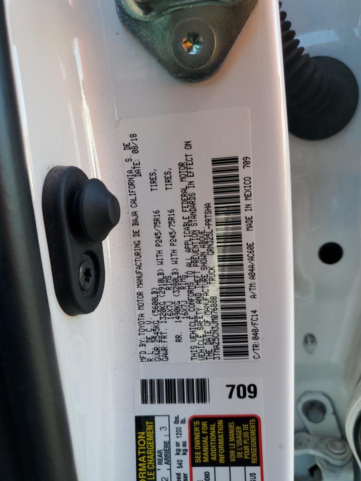 VIN 3TMAZ5CN3JM076888 2018 TOYOTA TACOMA no.12