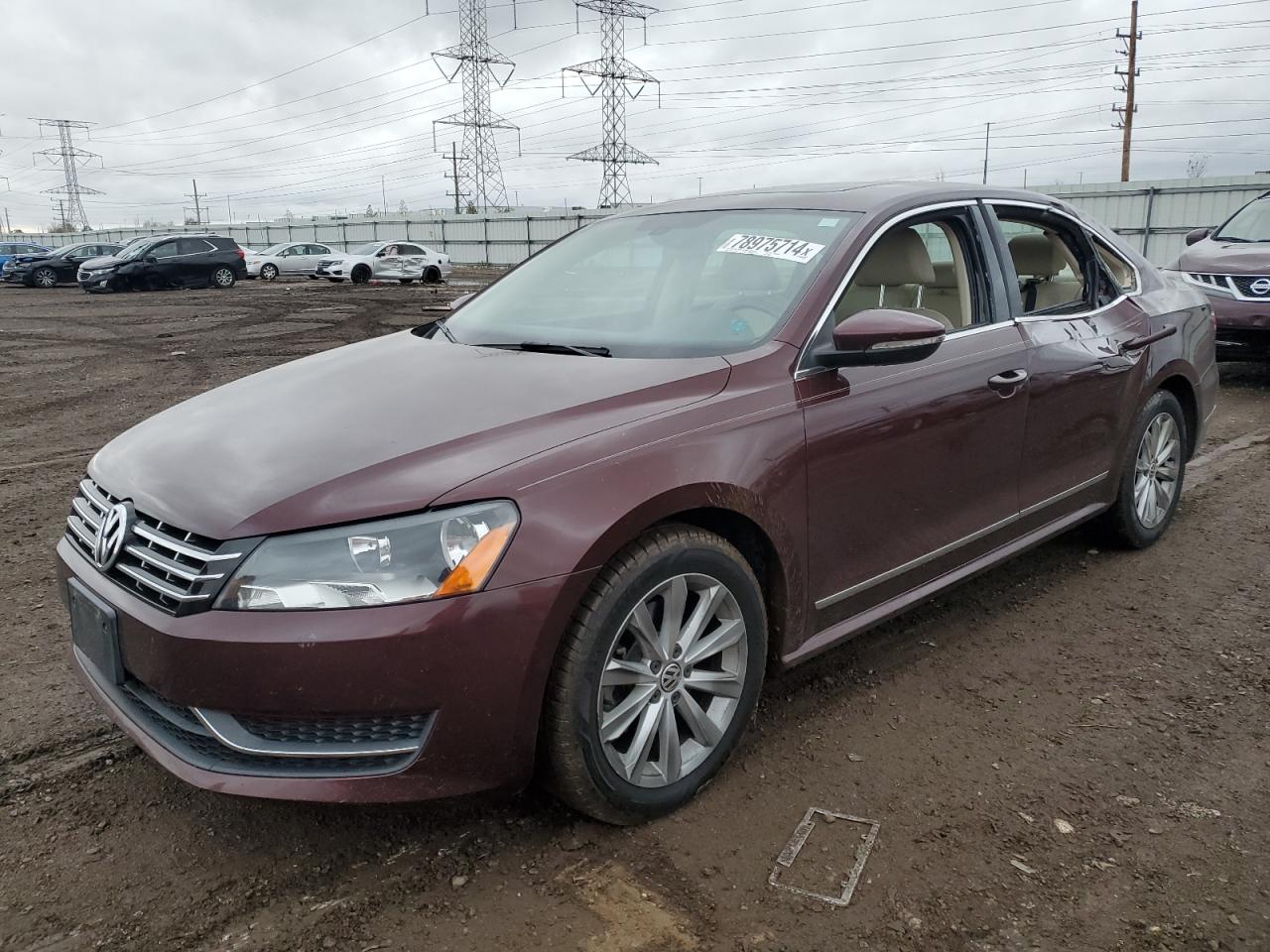 2012 Volkswagen Passat Sel VIN: 1VWCH7A34CC036362 Lot: 78975714