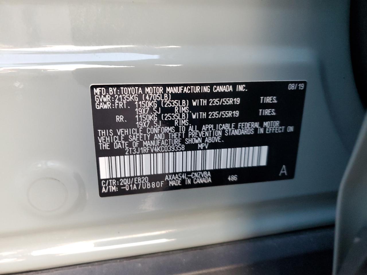 2019 Toyota RAV 4 - Image 14